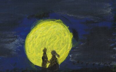 Älskande i månsken