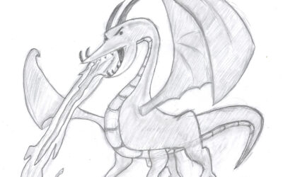 Min första tecknade drake