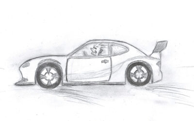 Mina första tecknade bilar