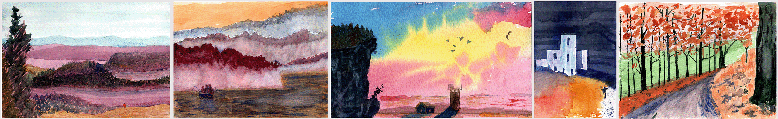 Hans Samuelsson - akvarellmålningar