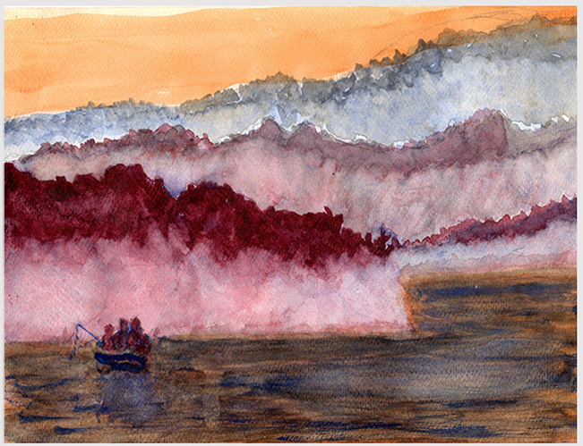 Hans Samuelsson - akvarellmålning